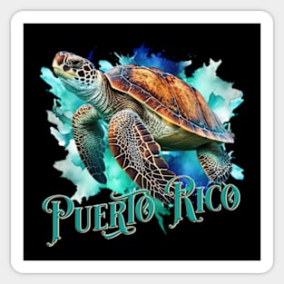 CAGUAMA. Puerto Rico Sea Turtle. Sticker